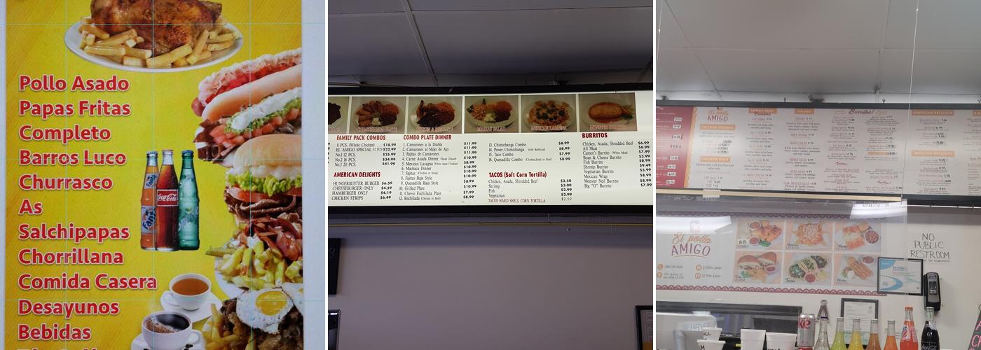 El Pollo Amigo Menu