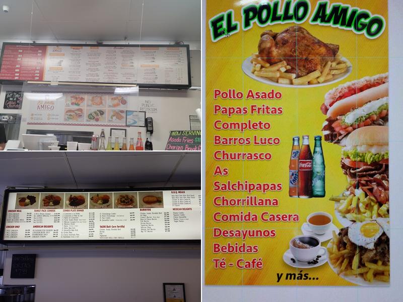 El Pollo Amigo Menu