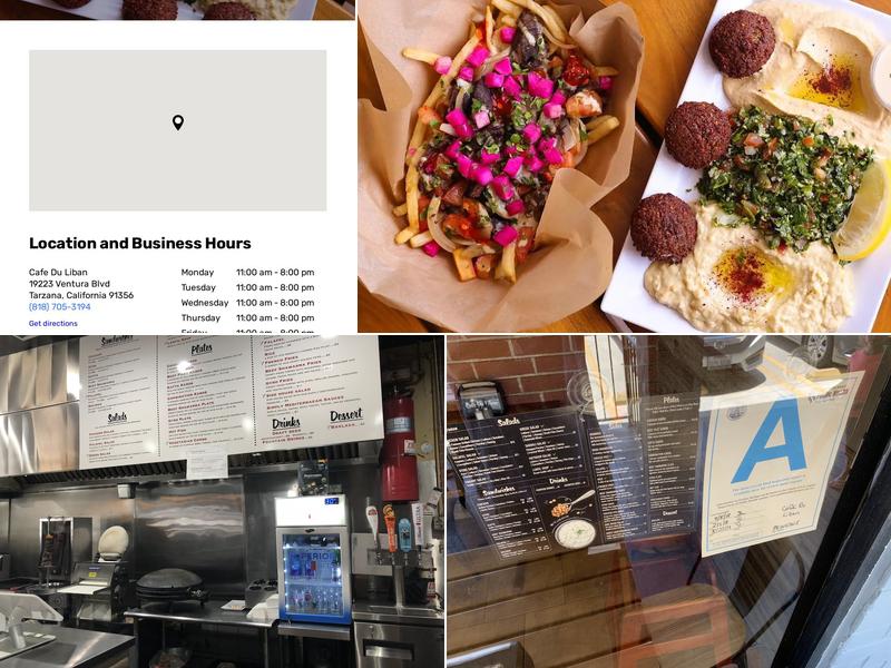 Cafe Du Liban Menu