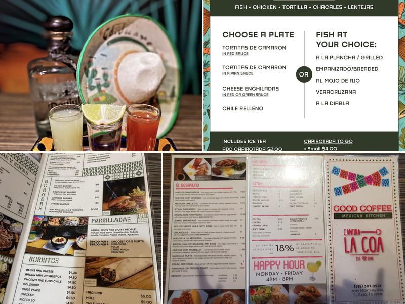 Good Coffee Menu