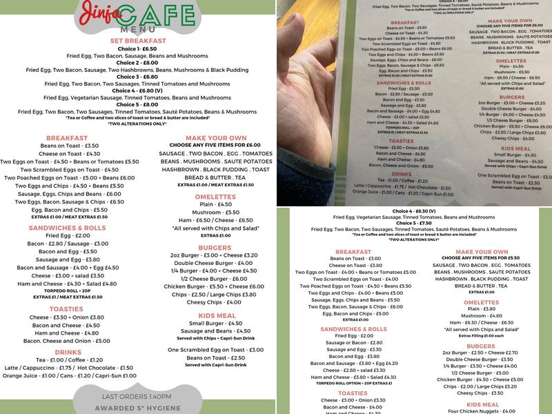 Jinja Menu