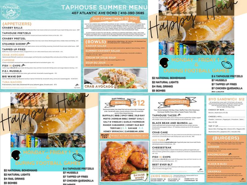 4th Street Taphouse Bar & Grille Menu