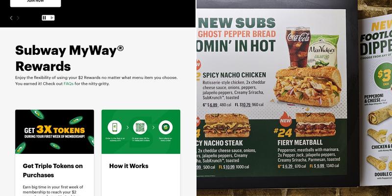 Subway Menu