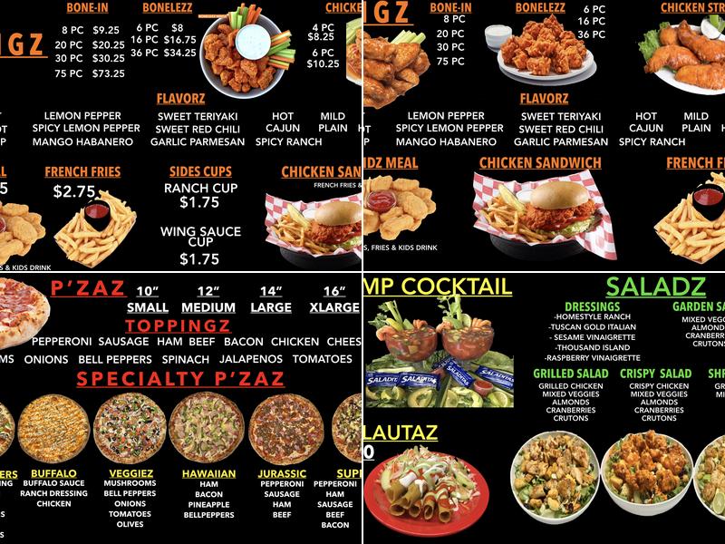 FREDOZ Menu
