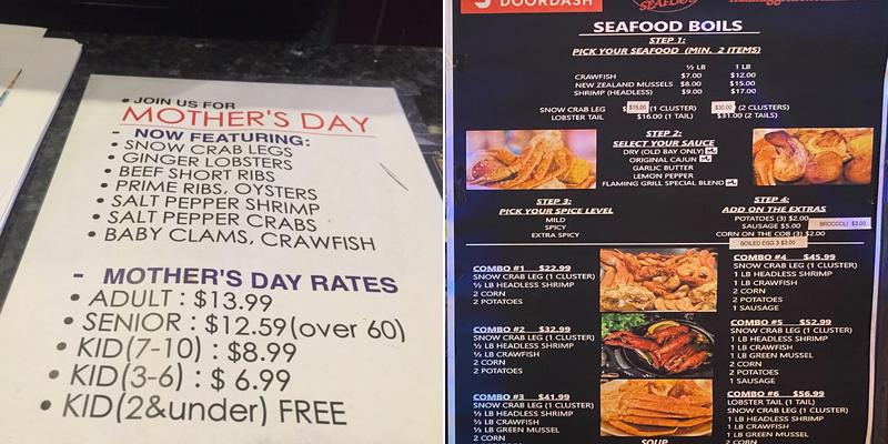 Flaming Grill & Buffet Menu
