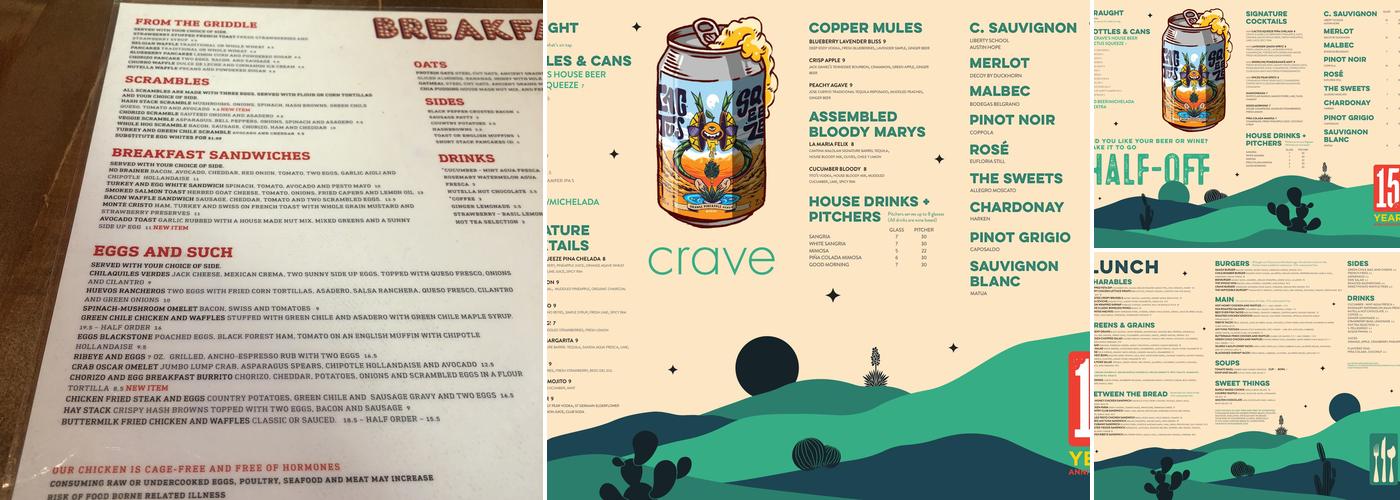 Crave Kitchen & Bar Menu