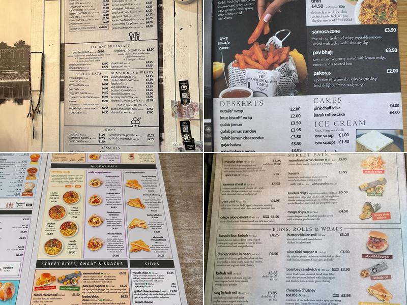 Chaiiwala Menu