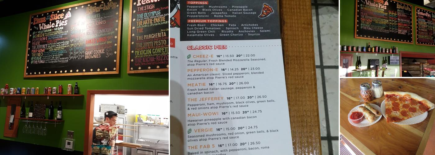 The Pizza Joint Menu