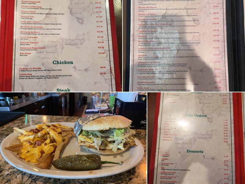 Los Jarrones Menu