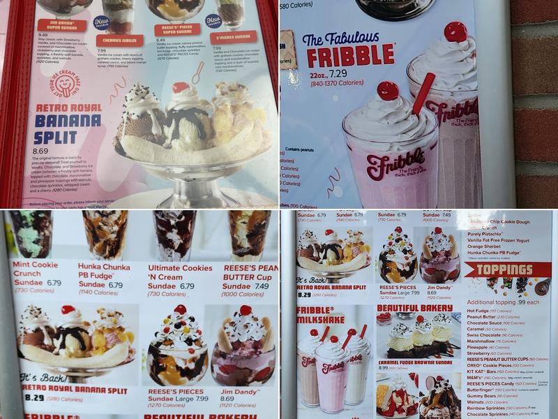 Friendly's Menu