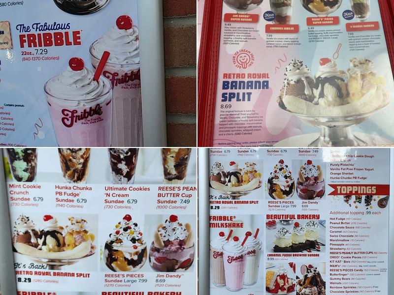 Friendly's Menu
