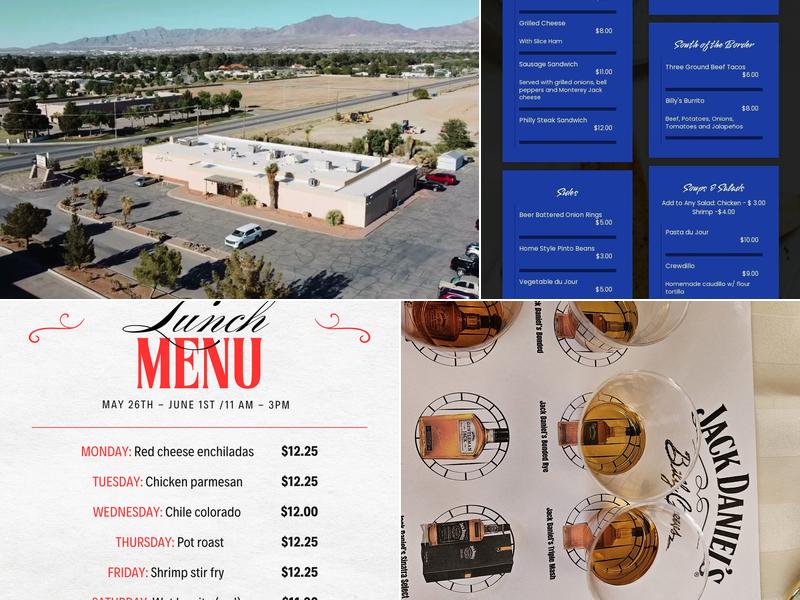 Billy Crews Dining Room Menu