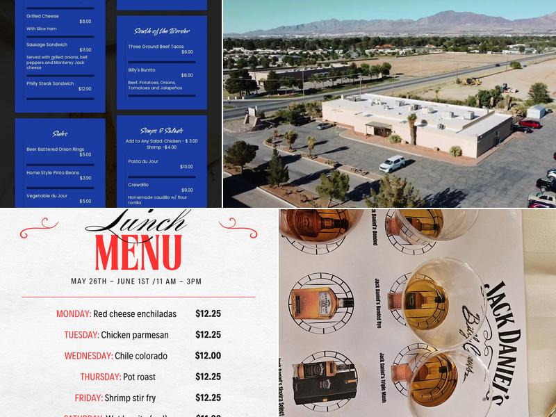 Billy Crews Dining Room Menu