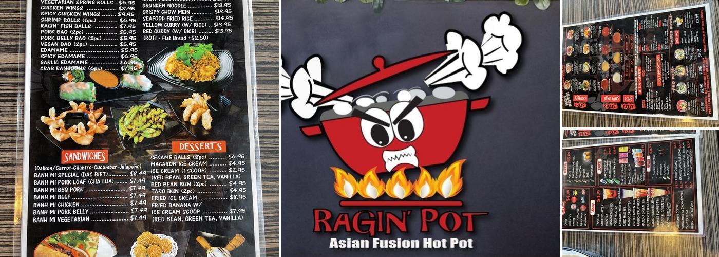 Ragin Pot Menu