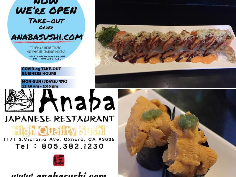 Anaba sushi 1171 Victoria Ave, Oxnard