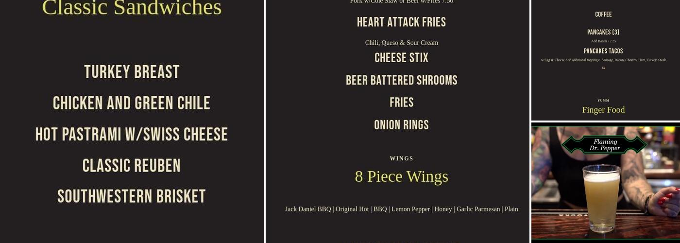 Westside's 3rd Tavern & Grill Menu