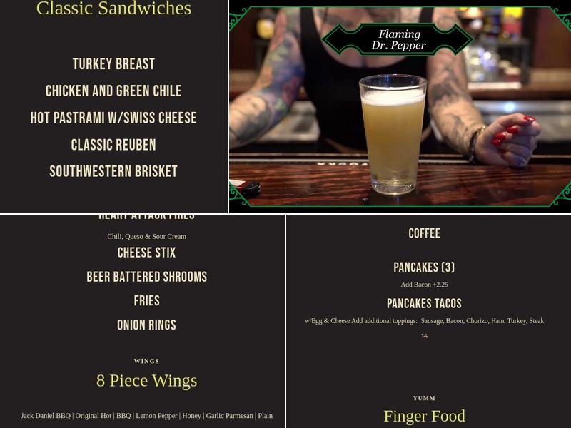 Westside's 3rd Tavern & Grill Menu