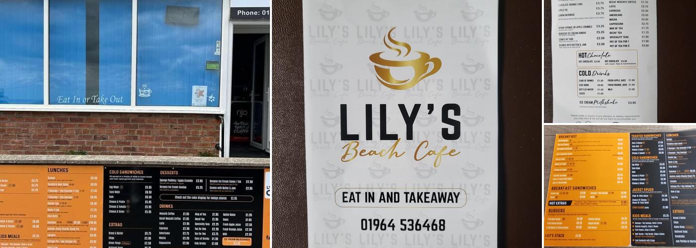 LILYS BEACH CAFE Menu