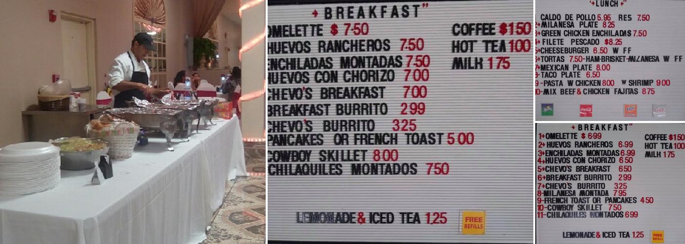 Chevo's Kitchen Menu