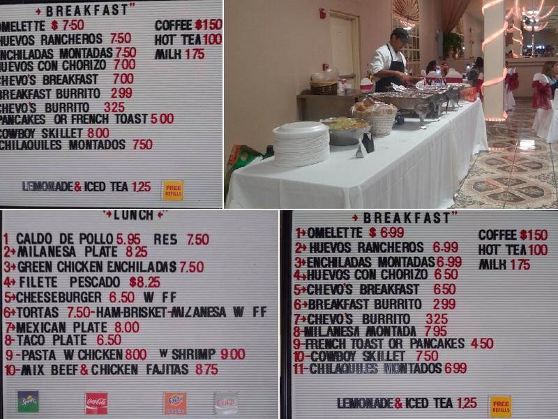 Chevo's Kitchen Menu