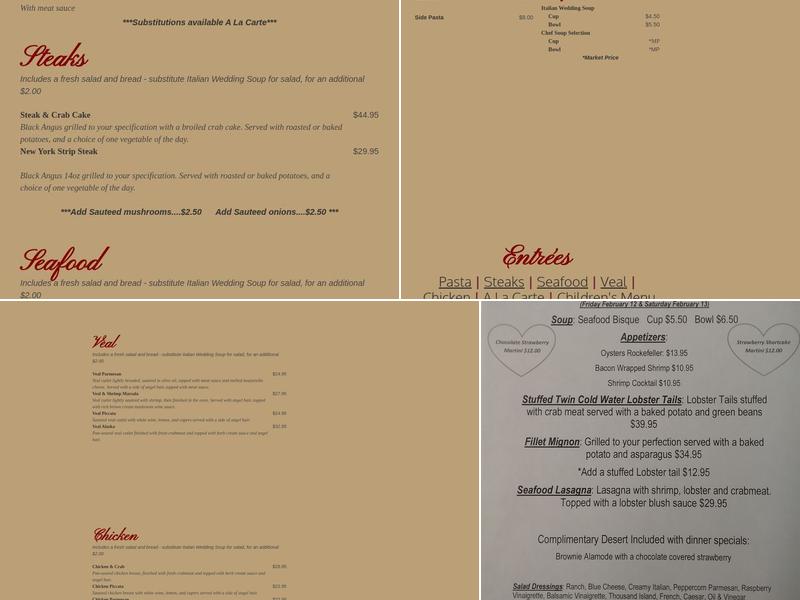 La Dolce Vita Menu