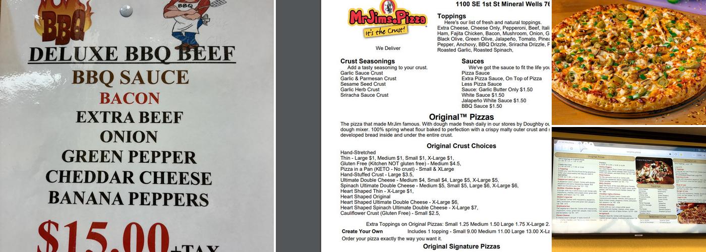 MrJims.Pizza Menu
