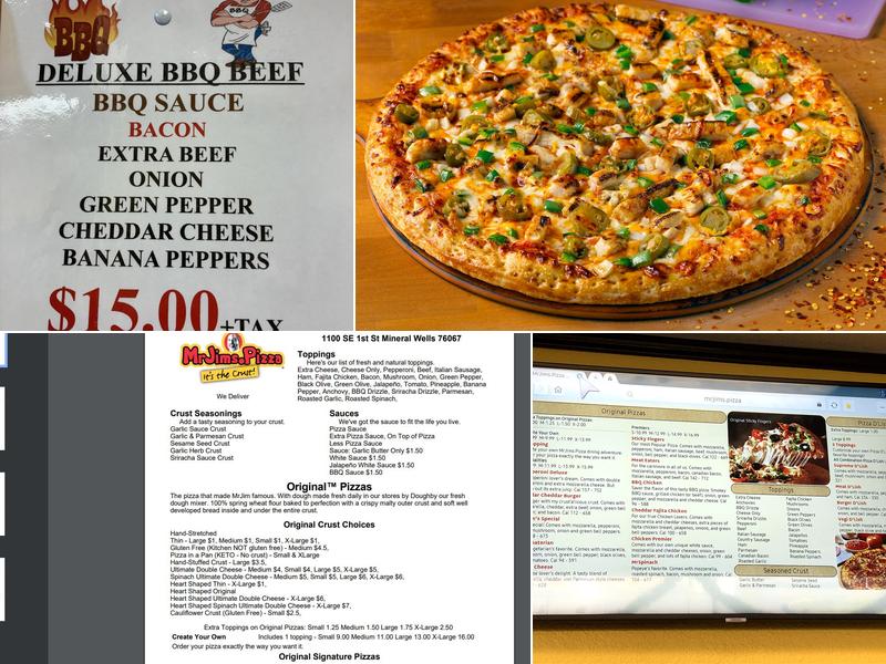 MrJims.Pizza Menu