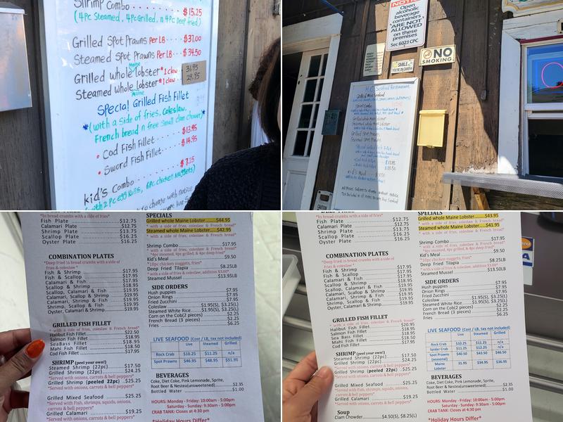 HC Seafood Menu