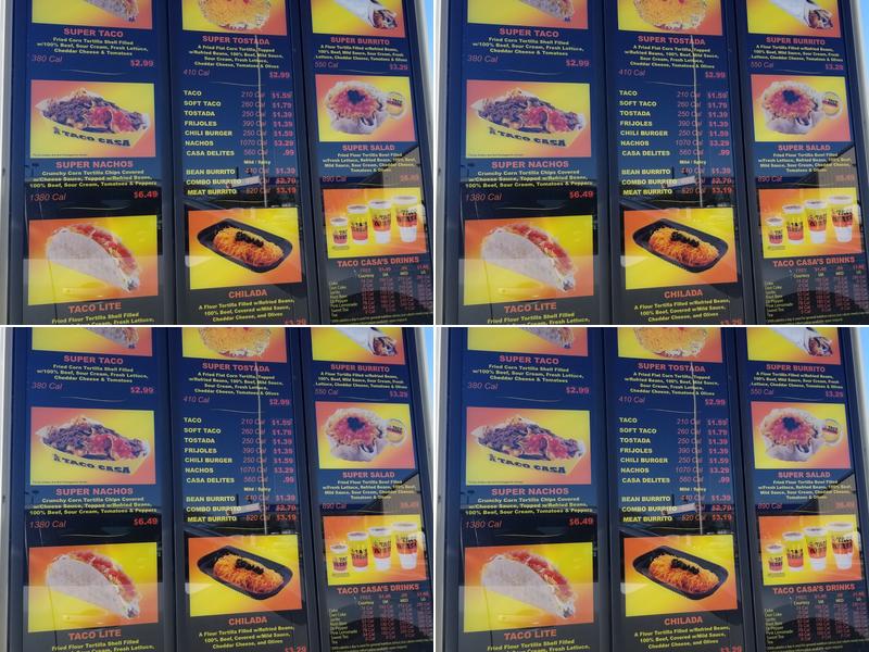 Taco Casa Menu