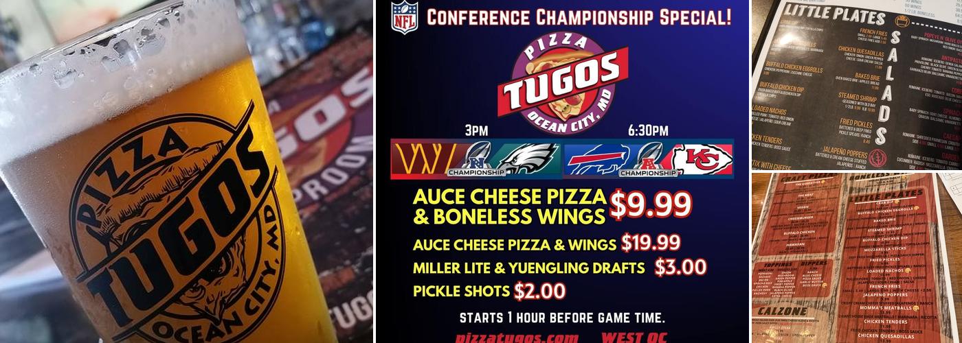 Pizza Tugos Menu