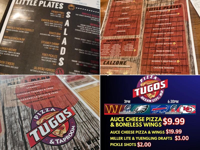 Pizza Tugos Menu