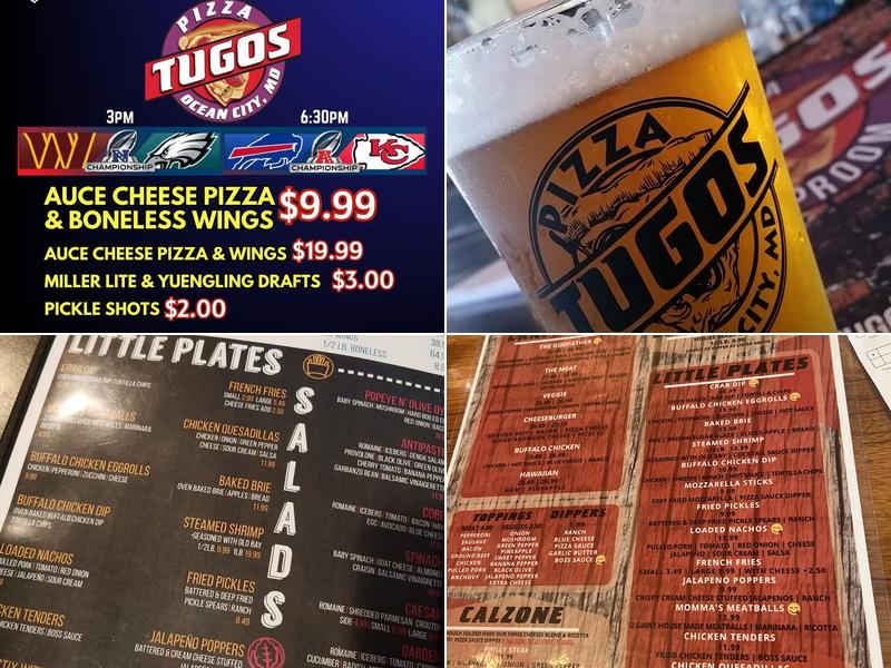 Pizza Tugos Menu