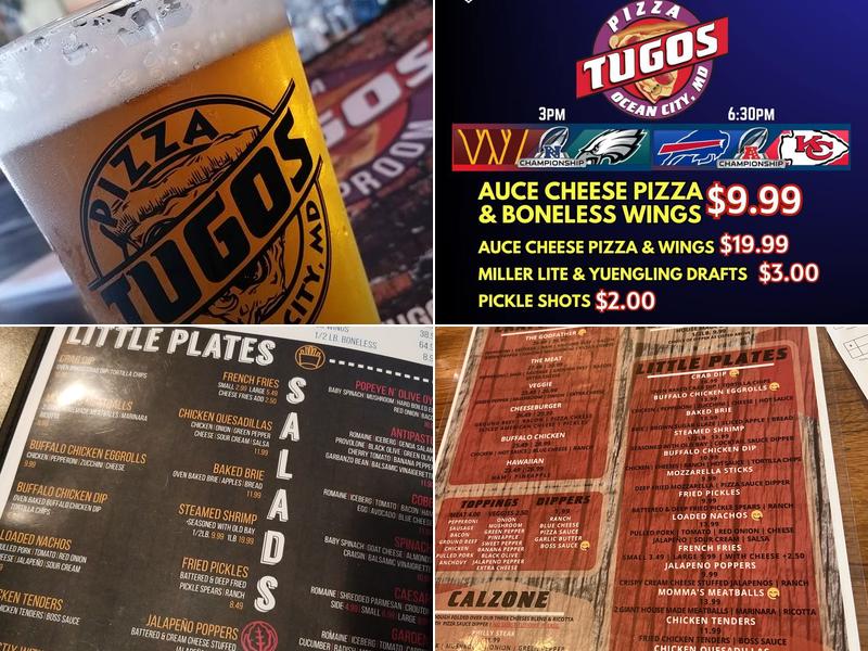 Pizza Tugos Menu