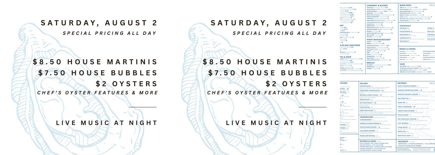 Pacific Table Menu