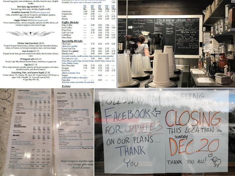 Drifting Grounds Coffee House Menu