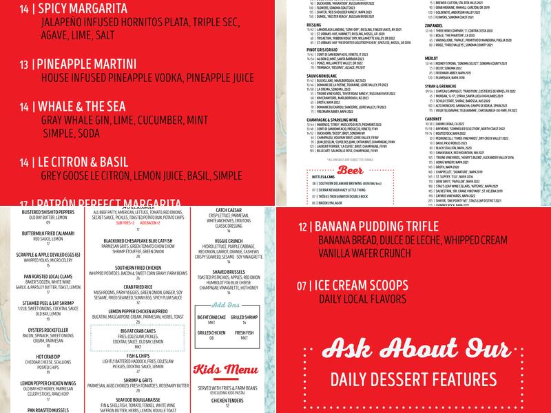 Catch 54 Menu