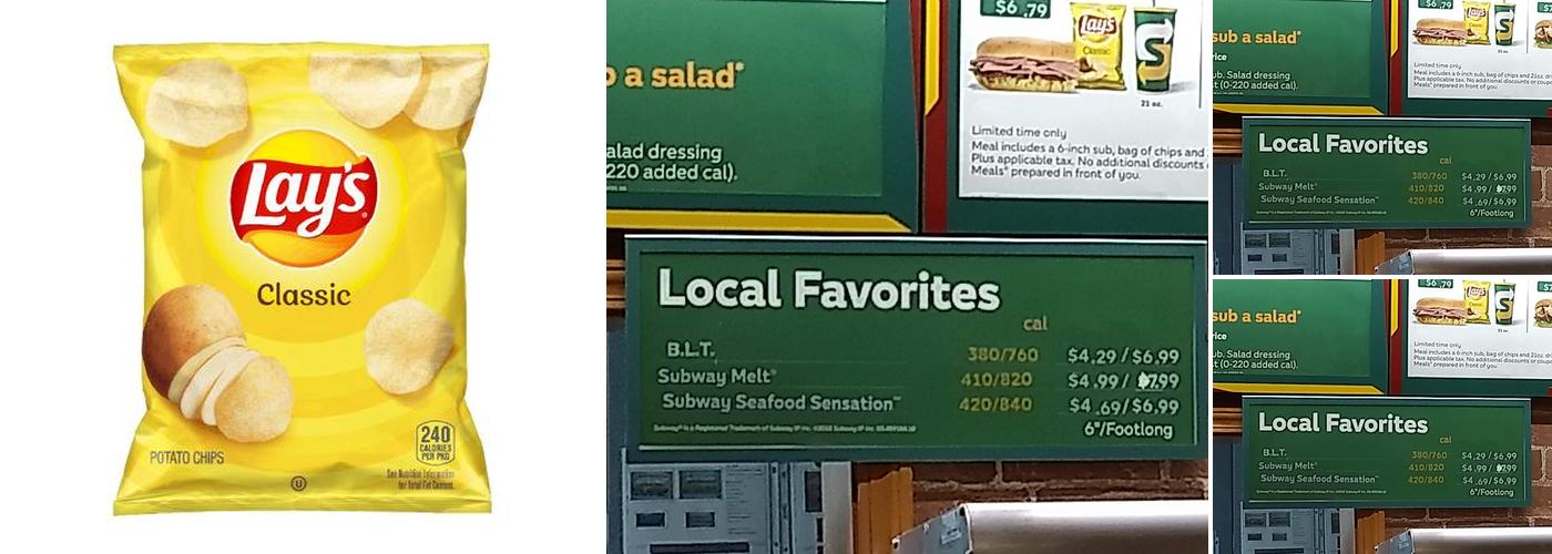 Subway Menu