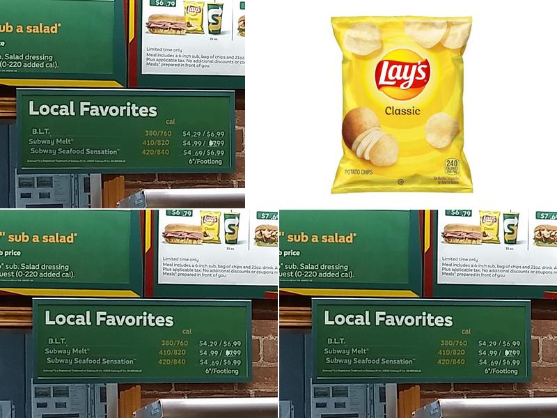 Subway Menu