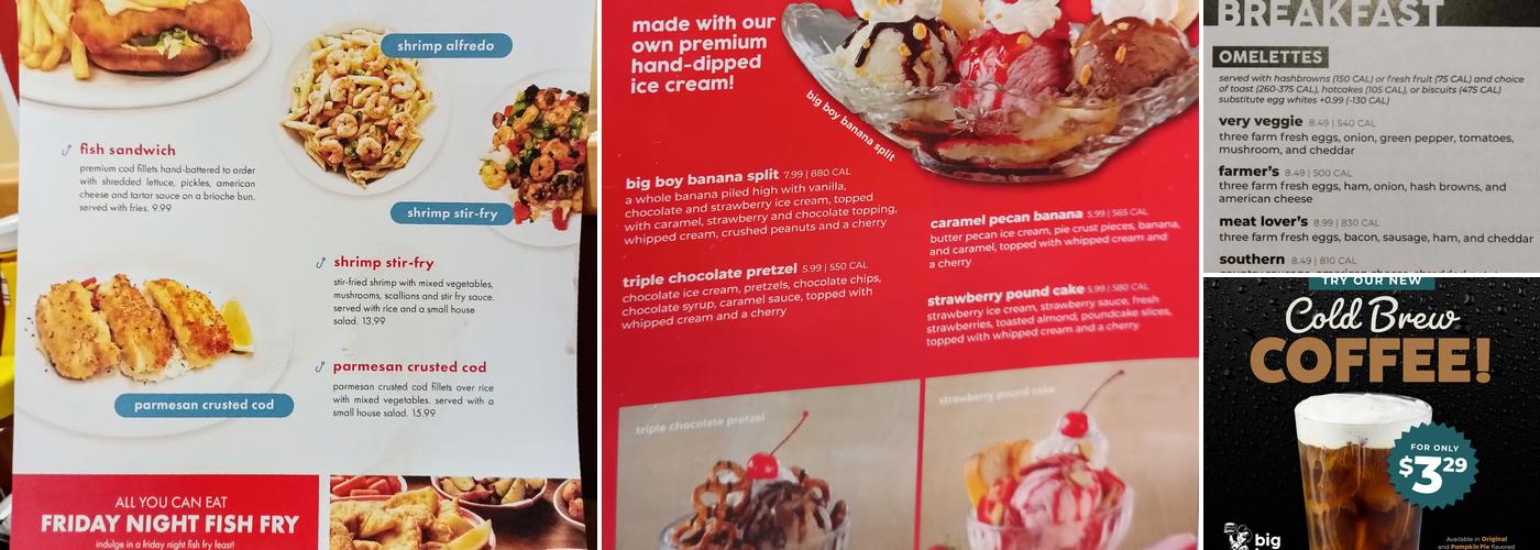 BIG BOY Menu