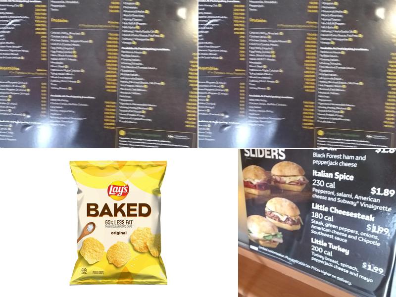 Subway Menu