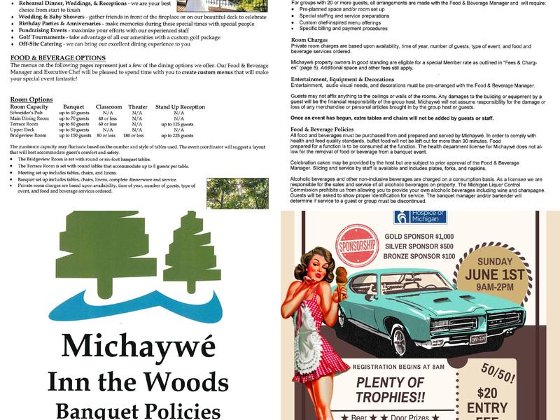 Michaywé Inn The Woods Restaurant Menu