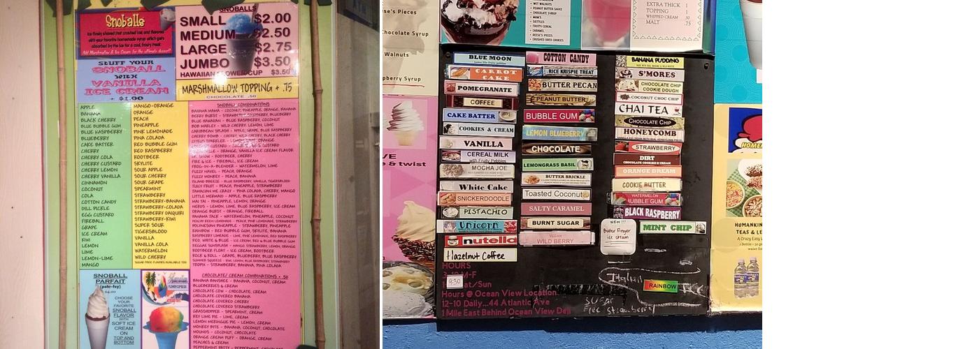 Kohr Brothers Frozen Custard Menu