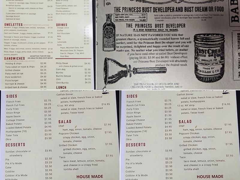 Acleda's Korner Kitchen Menu