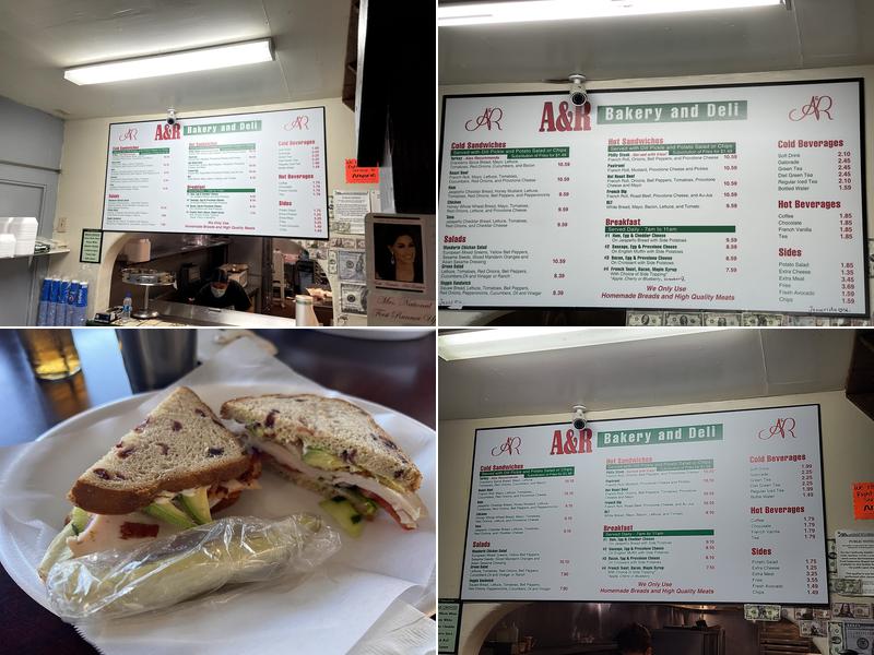 A & R Bakery Menu