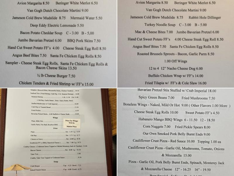 Fireside - Beach Grill Plus Menu