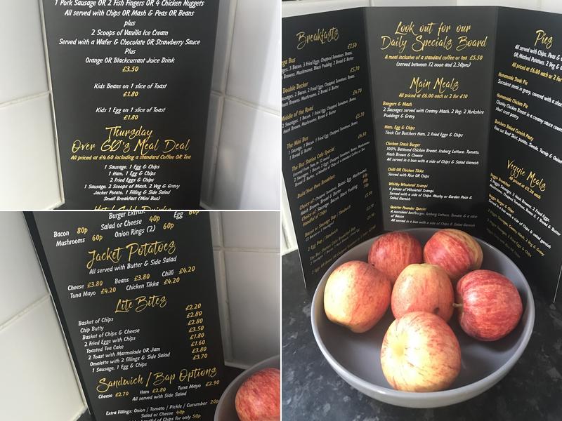 The Bus Station Cafe Menu