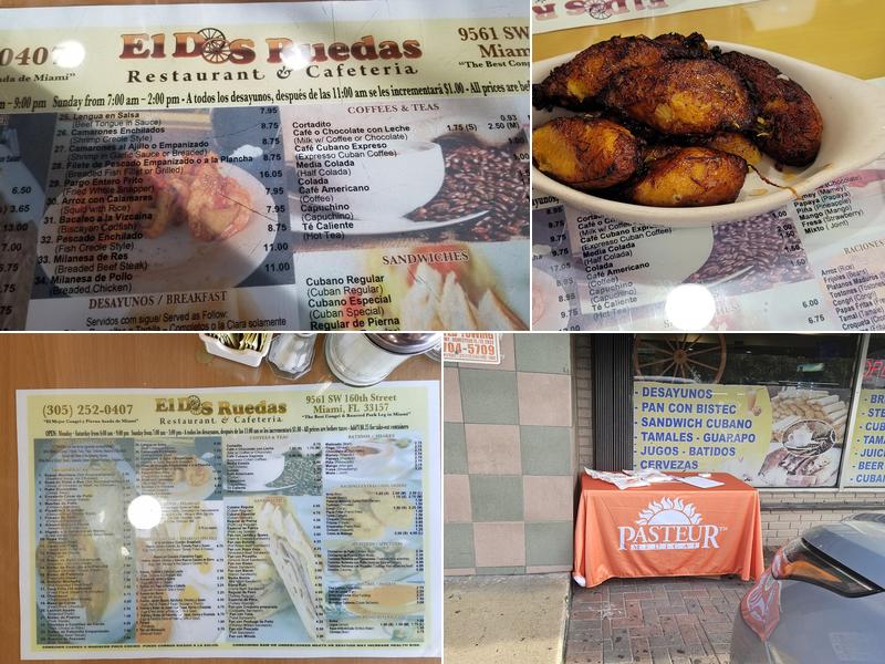 Dos Ruedas Restaurant Menu