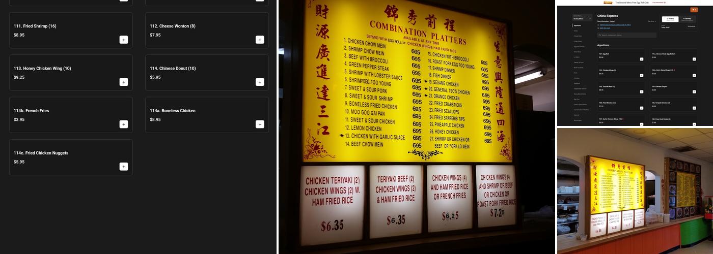 China Express Menu
