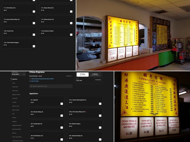 China Express Menu