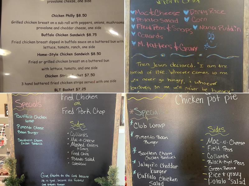Papa's Kitchen Menu